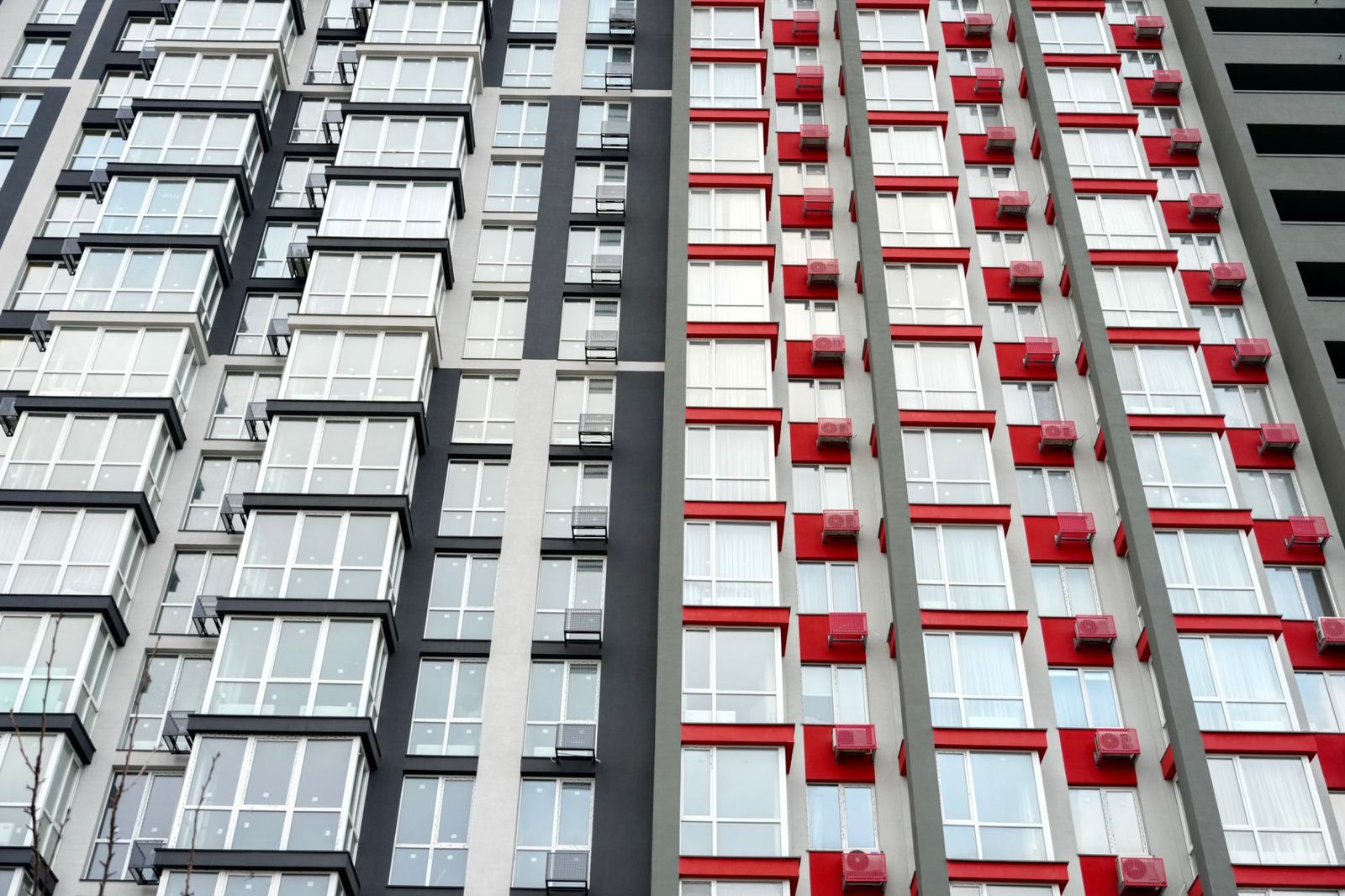 Façades of two sections