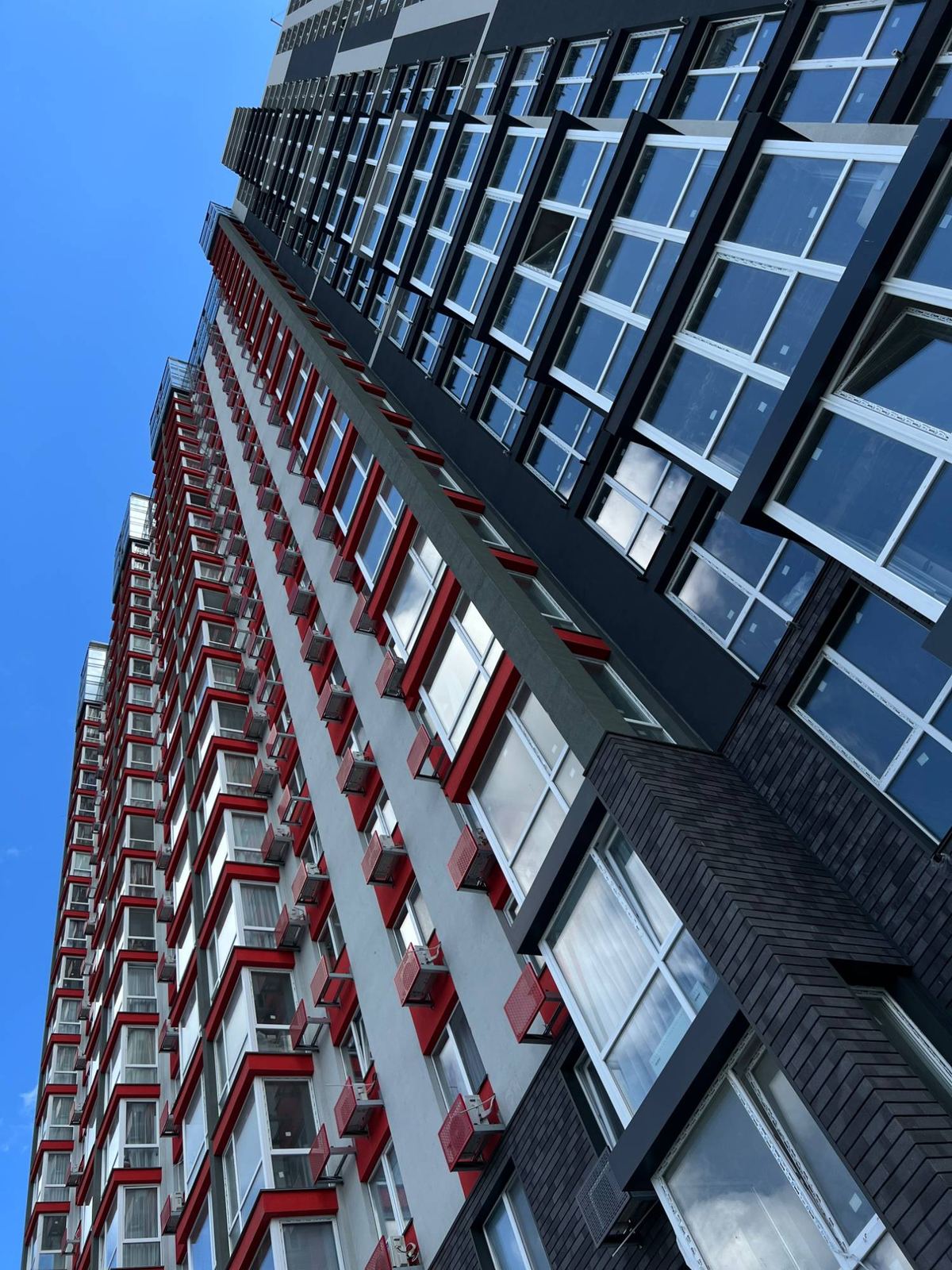 Façade against the sky