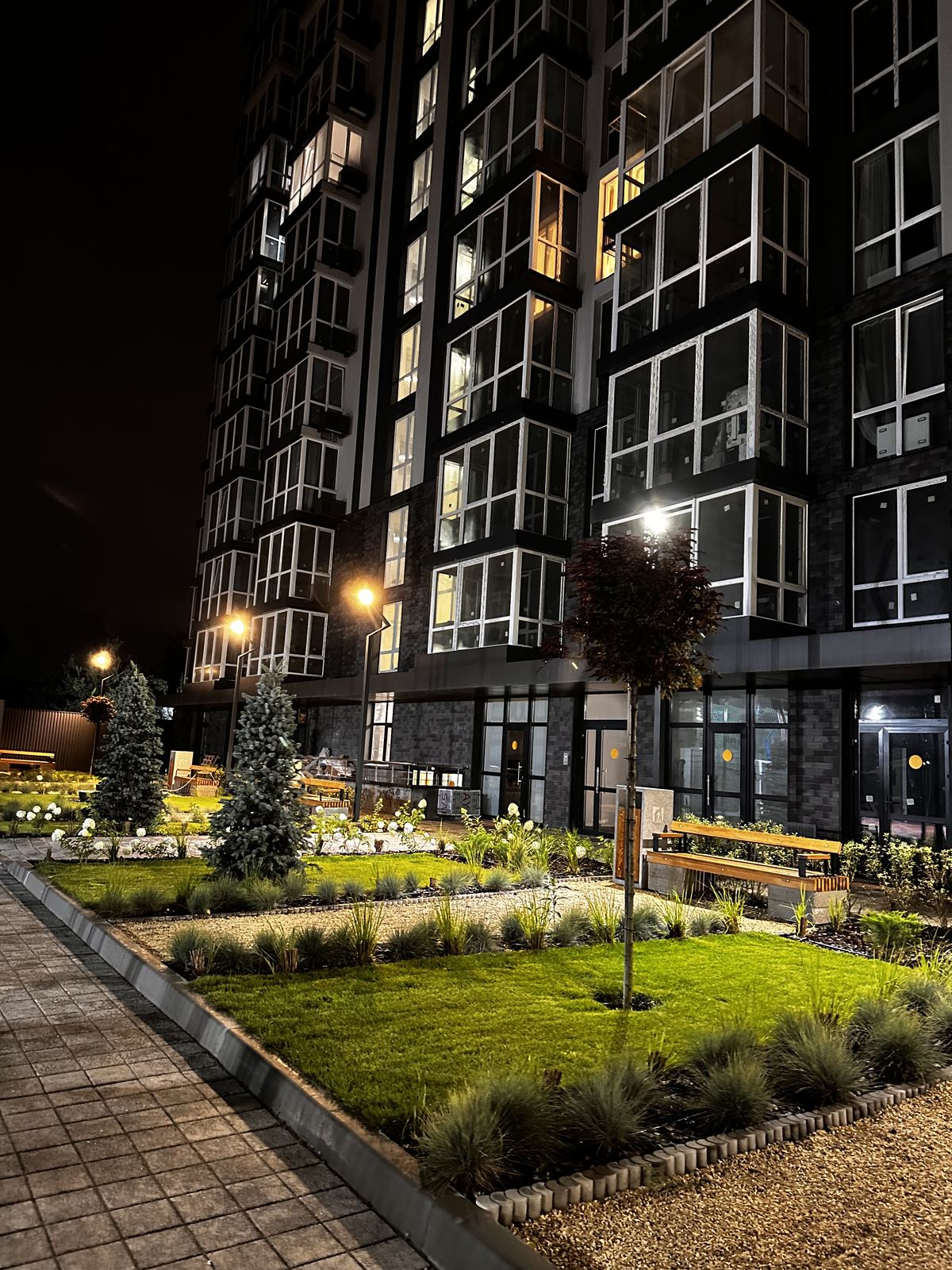 The complex in the evening
